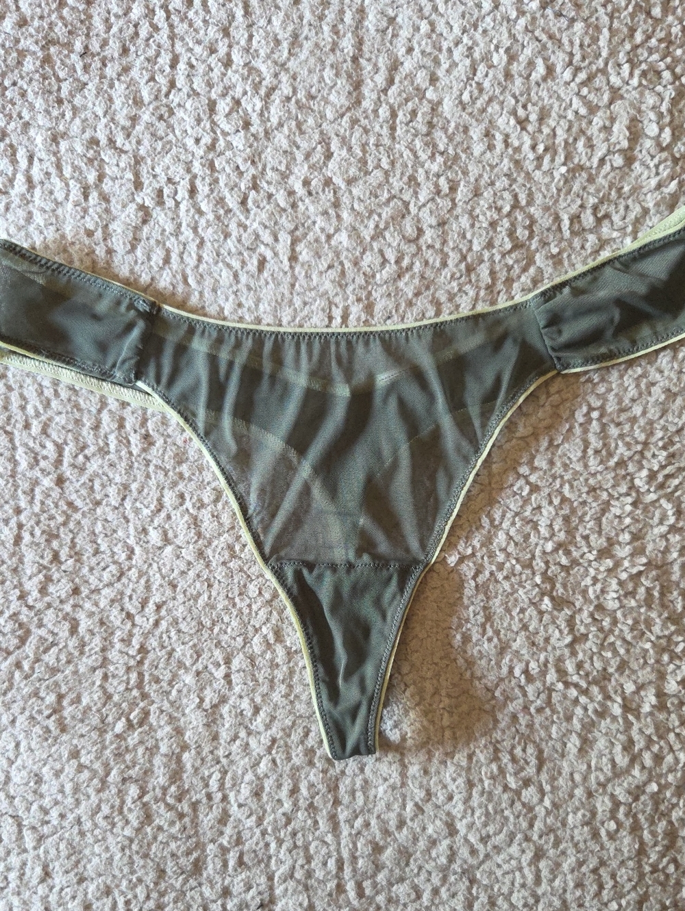 NWOT Aerie Show Off Mesh Thong Underwear In Royal Palm